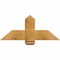 Ekena Millwork Eugene Rough Sawn Timber Gable Bracket, Western Red Cedar, 36"W x 15"H x 4"D x 6"F, 10/12 Pitch GBW036X15X0406EUG00RWR - alternate 1